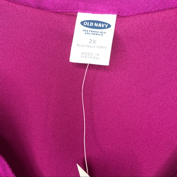 NWT Old Navy Fuchsia Sleeveless Dress Sz 2x Plus - Picture 6 of 7